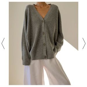 Jenni Kayne Cashmere Cocoon Cardigan in heather grey